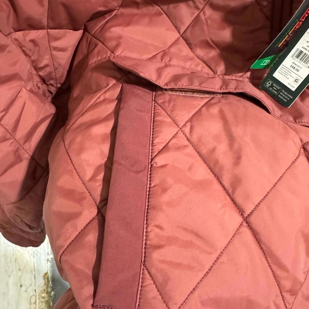 Alpine Design Quilted Pullover Jacket Rust Red - Picture 3 of 5
